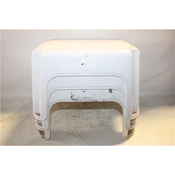 3 RUBBERMAID STEP STOOLS
