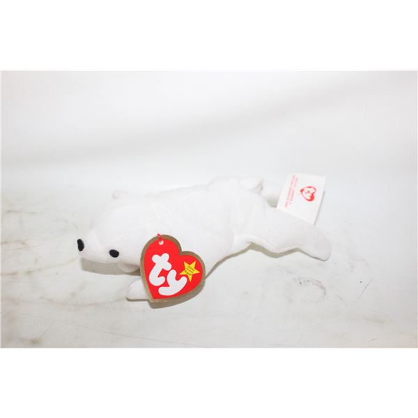 1999 CHILLY POLAR BEAR TEANIE ORIGINAL BEANIE W/