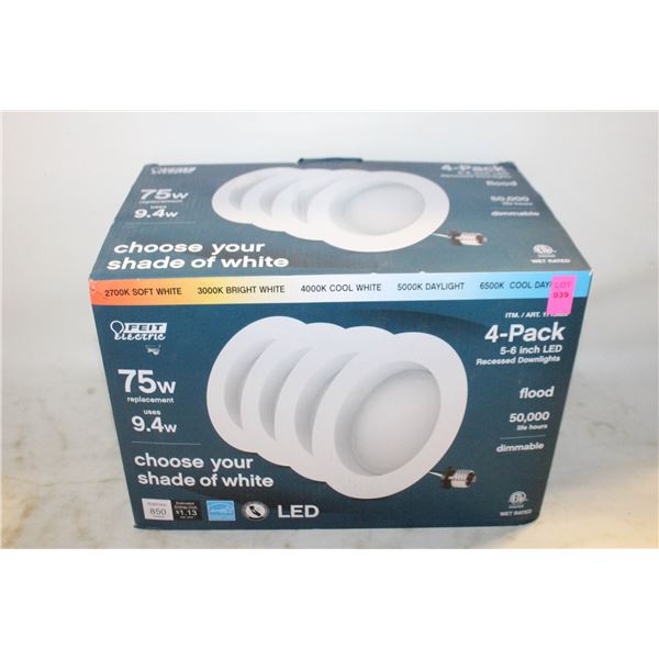 4 PK LED REPLACEMENT INSERTS FOR 5-6 IN POT