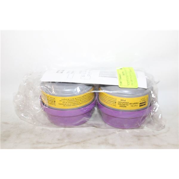 NORTH NIOSH P100 RESPIRATOR FILTERS PACKAGE OF 2