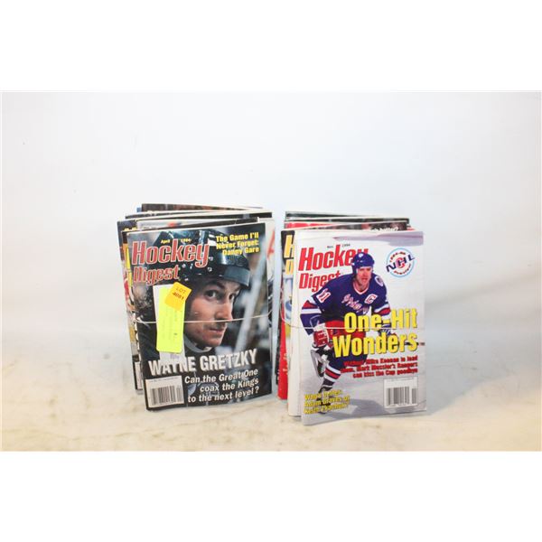 VINTAGE HOCKEY DIGEST BOOKS TOGETHER-ESTATE