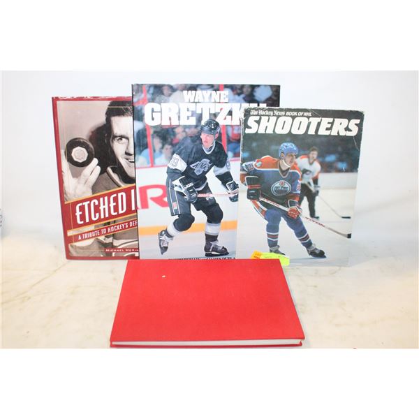 VINTAGE GRETZKY & HOCKEY BOOKS TOGETHER-ESTATE