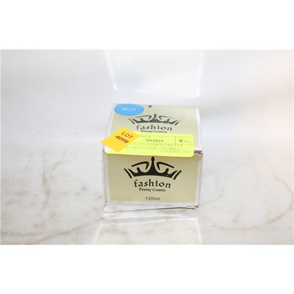 NEW SEALED FASHION PRETTY COWRY BLUE HAIR COLORING