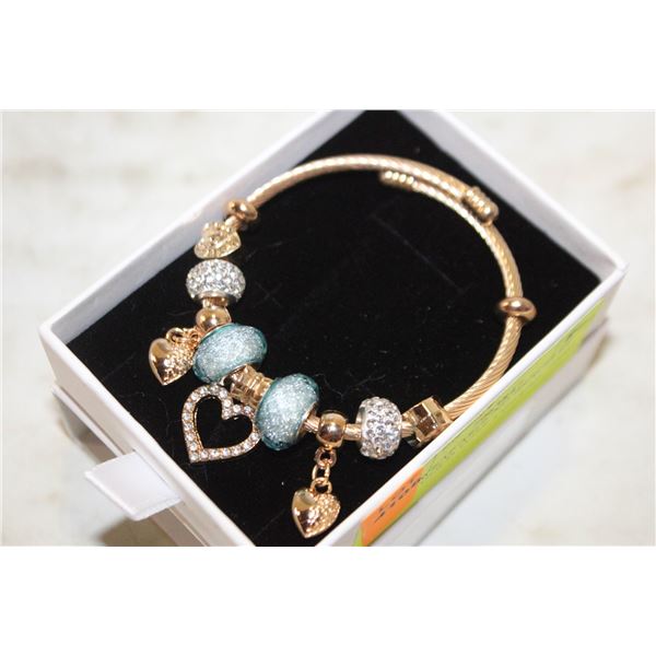 NEW WRAP AROUND BRACELET WITH GOLD TONE