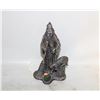 Image 1 : METAL "THE WITH AND FAMILIAR" CAT + CRYSTAL BALL