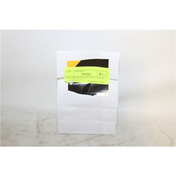 BAG OF ESTATE JEWELRY-ESTATE