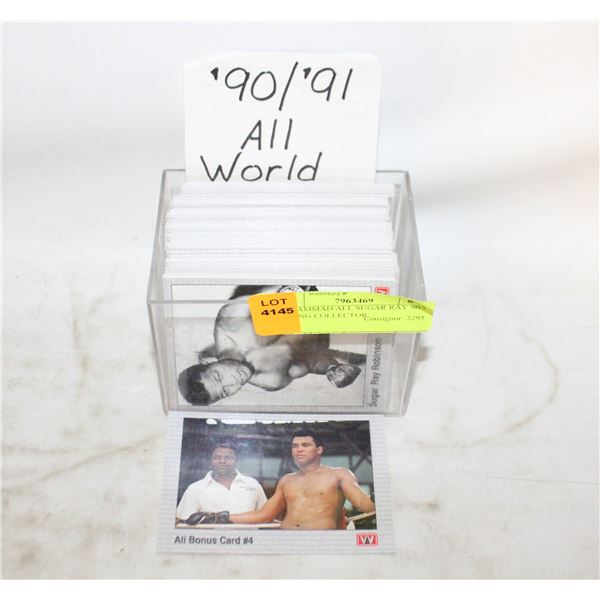 MUHAMMAD ALI, SUGAR RAY 90/91 BOXING COLLECTOR