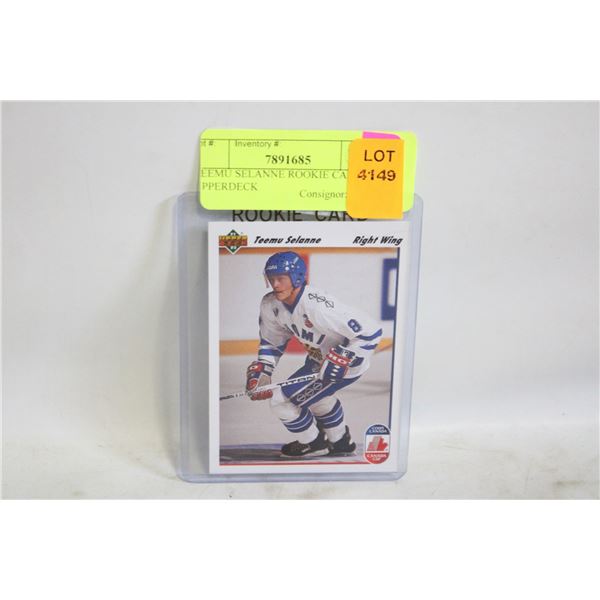 TEEMU SELANNE ROOKIE CARD UPPERDECK