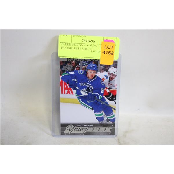 JARED MCCANN YOUNG GUNS ROOKIE UPPERDECK