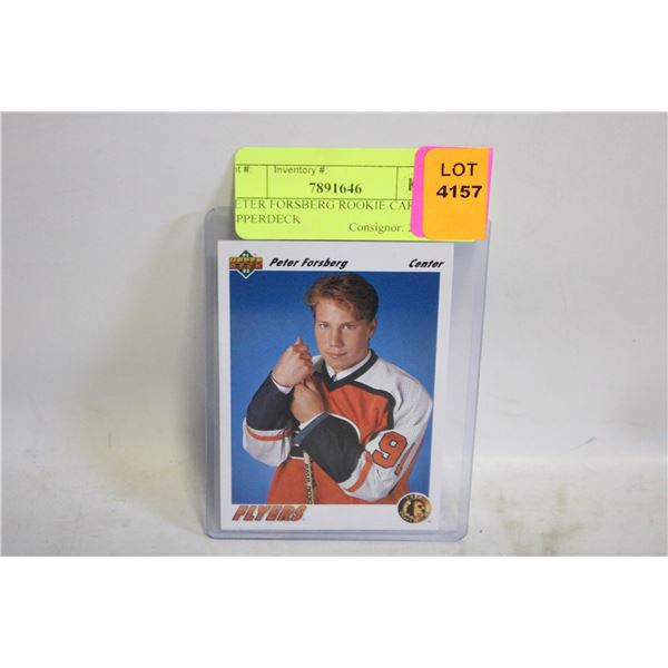 PETER FORSBERG ROOKIE CARD UPPERDECK