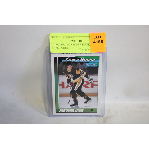 JAROMIR JAGR SUPER ROOKIE O-PEE-CHEE