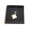 Image 1 : 22” GP ST. ST.  4 LEAF CLOVER W MOTHER OF