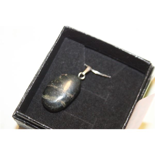 16” SERPENTINE OVAL GEMSTONE NECKLACE