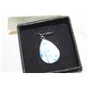 Image 1 : 16” ST. ST. BLUEBELL TEARDROP NECKLACE