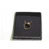 Image 1 : 16” ST. ST. GP SMOKEY HEART NECKLACE