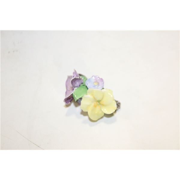 VTG. COALPORT ENGLAND PORCELAIN BROOCH