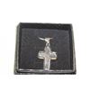 Image 1 : 16” ST. ST. CLEAR CRYSTAL CROSS NECKLACE