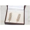 Image 1 : .925 GOLD TONE EARRINGS WITH CRYSTALS