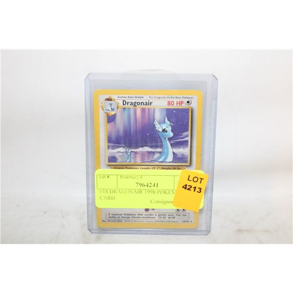 #18 DRAGONAIR 1998 POKEMON CARD