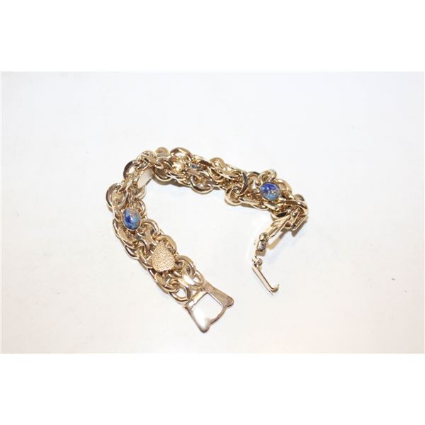 LAPIS LAZULI GEMSTONE GP BRACELET