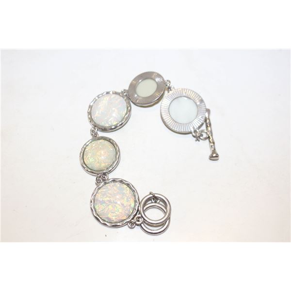 925 STERLING SILVER PL. AUST. OPAL LIKE