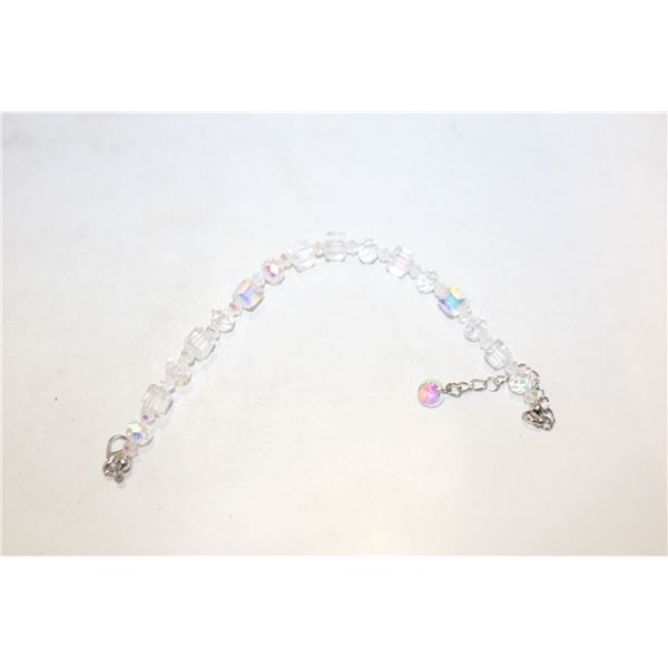 AURORA BOREALIS CRYSTAL BEADED BRACELET
