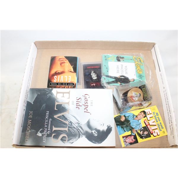 VINTAGE ELVIS ANTENNA TOPPER,CARDS,BOOKS,MAGNET