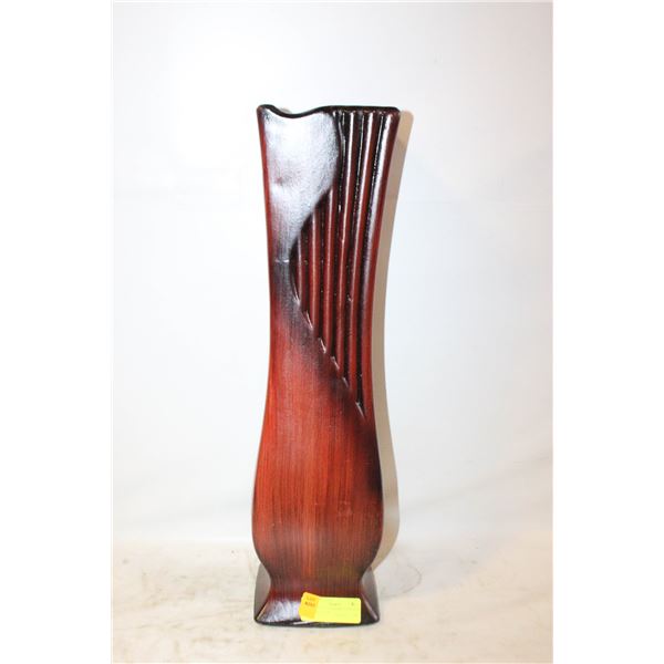 MID-CENTURY MODERN FAUX BOIS POTTERY 21"H
