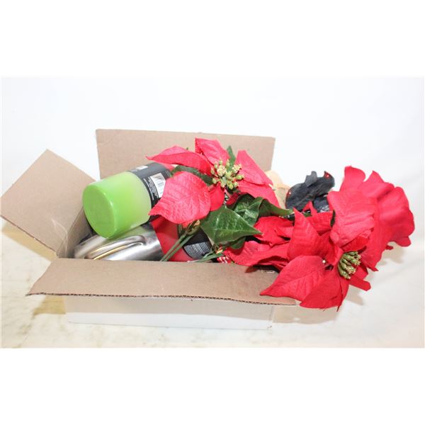 SMALL BOX OF CRAFT ITEMS