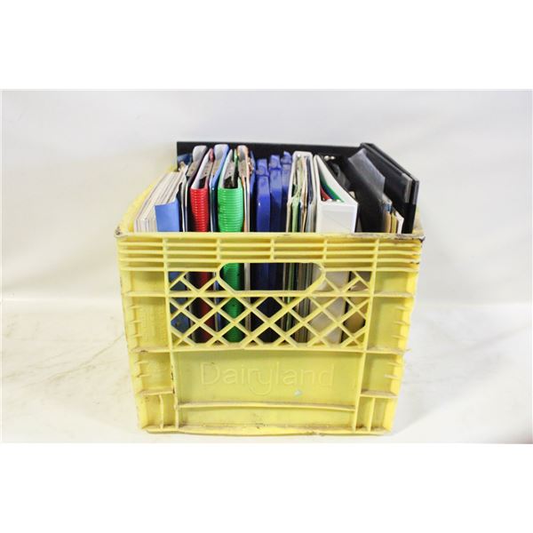 CRATE OF OFFICE SUPPLIES