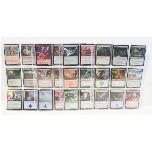 MTG CARDS 4 BINDER SHEETS ALL FOIL OR DOUBLE FOIL