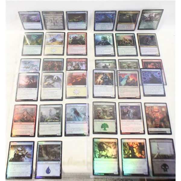 MTG CARDS 4 BINDER SHEETS ALL FOIL OR DOUBLE FOIL