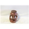Image 1 : VINTAGE WOODEN HAND CARVED PITCHER / VASE