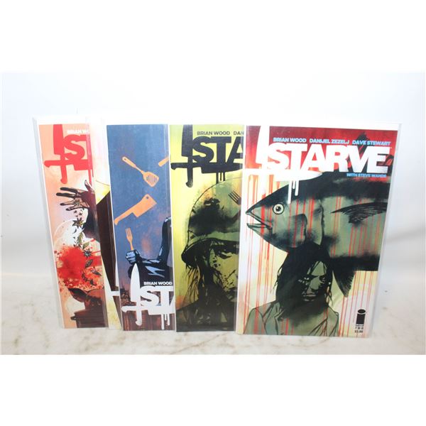 LOT OF 5 STARVE COMIC BOOKS