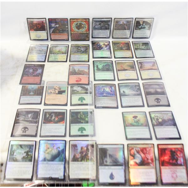 MTG CARDS 4 BINDER SHEETS ALL FOIL OR DOUBLE FOIL