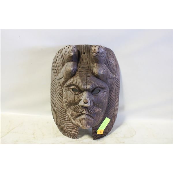 VINTAGE WOODEN TRIBAL MASK