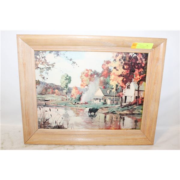 COUNTRY AUTUMN SCENE BY GRAULE SIGNATURE 16"X20"