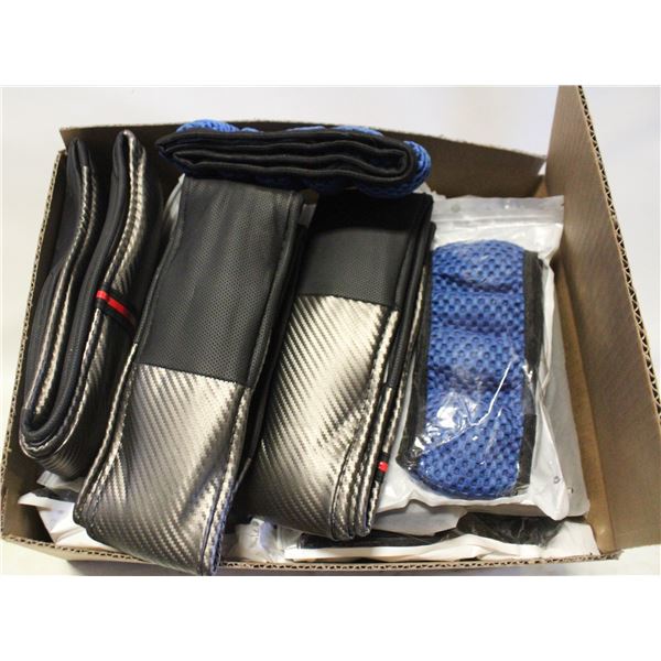 BULK LOT OF 17 STEERING WHEEL COVERS FOR