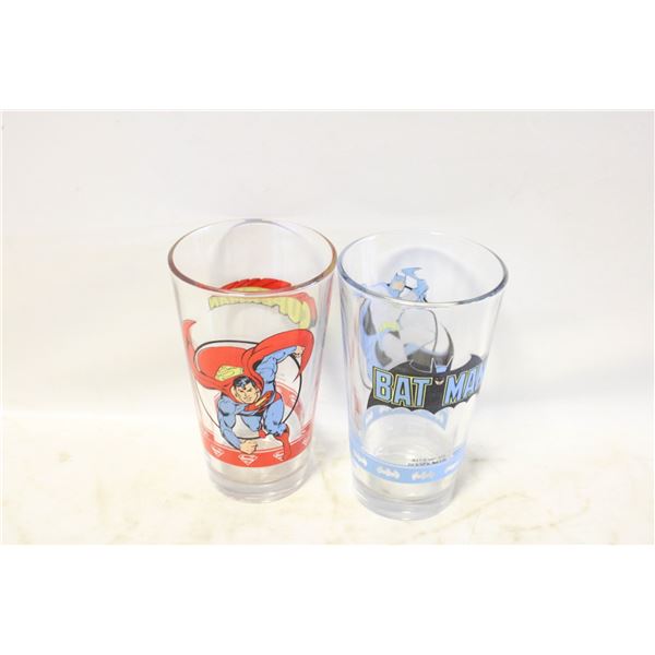 2 DC SUPERHEROES GLASSES