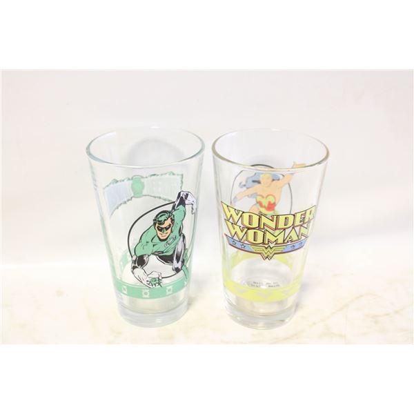 2 DC SUPERHEROES GLASSES