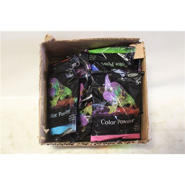 7 PACKETS OF HOLI RAINBOW POWDER FOR