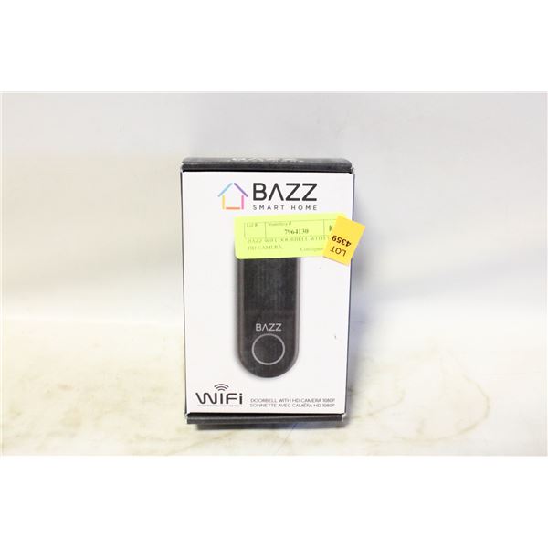 BAZZ WIFI DOORBELL WITH 1080P HD CAMERA,