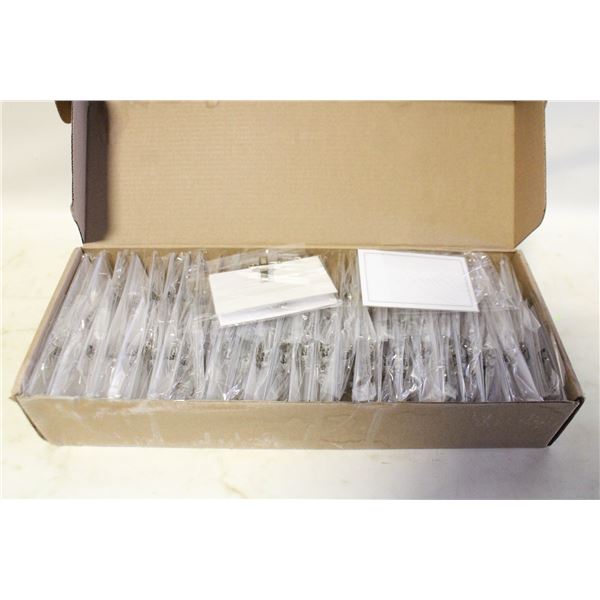 100 PIECES, PIN CLIP HORIZONTAL NAME