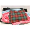 Image 1 : SMALL BOX OF FABRIC + BUNNY BODY SUITS FOR BABY-