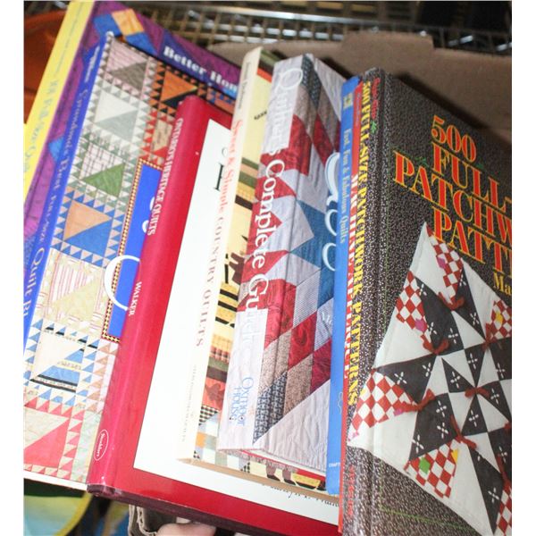 8 HARDCOVER QUILTING BOOKS