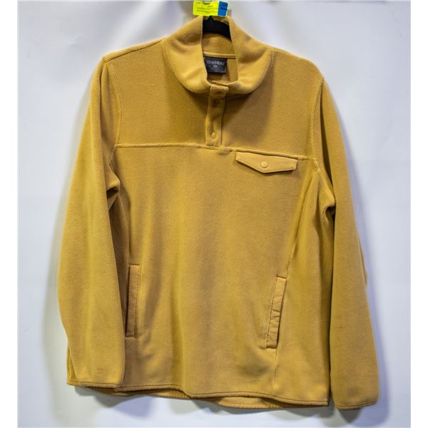 32 DEGREE 1/4-SNAP PULLOVER SWEATER BEIGE SIZE M