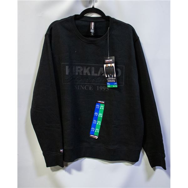 NEW KIRKLAND SIGNATURE UNISEX BLACK SWEATSHIRT