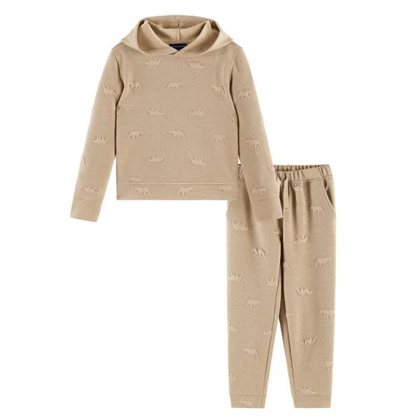 NEW ANDY AND EVAN EMBOSSED BEAR TWO PIECE SET SZ 2