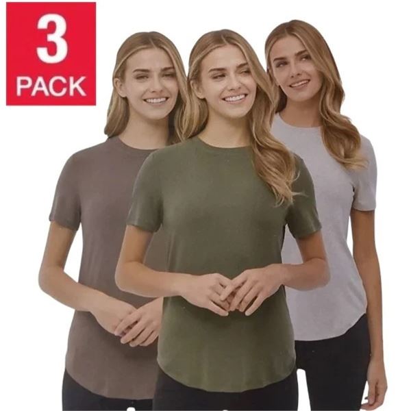 NEW BENCH LADIES COMFORT T-SHIRTS 3 PACK SZ MEDIUM