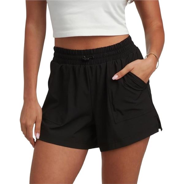 NEW SPYDER ACTIVE GIRLS BLACK HIKING SHORTS SZ SM